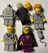 LEGO Harry Potter Minifigures Lot Dumbledore, Snape, Peeves, Ron, Harry Potter