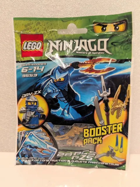 LEGO 9553 Ninjago Jay ZX  Figure   Booster Pack New  Sealed Package Retired 2012