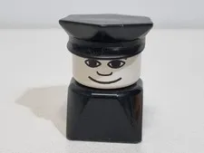 Difficult Police Figure Interlego AG Lego AIS Duplo 1977 Hotel Legoville 524