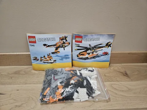 Lego Creator Transport Chopper 3 in 1 7345 Complete Set