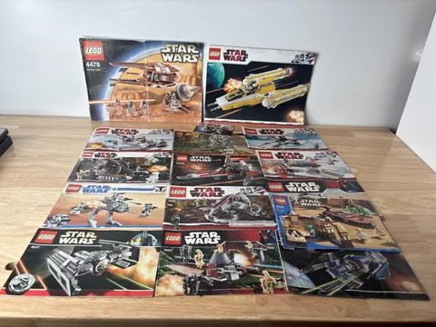LEGO Star Wars Instruction Manual Booklet Lot (16 Sets) - Vintage & Classic