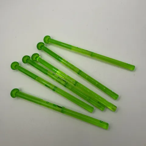 LEGO (x5) Star Wars Trans-Bright Green Projectile Bar Shooter Dart Laser 15303