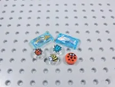 LEGO Lot of 6 Printed Animal Tiles Fish Ladybug Beetle Bug Minifig AZ