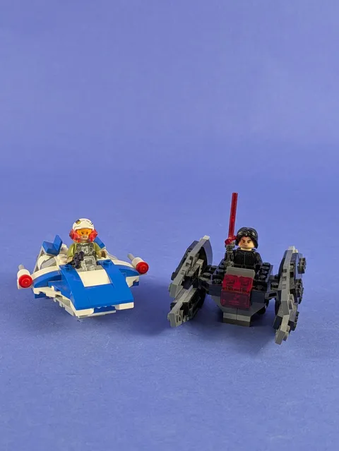 LEGO Star Wars A-Wing vs. TIE Silencer Microfighters 75196 Incomplete Pre-Owned