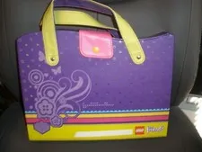 Lego Friends Carry Case Storage Organizer compartments Purple Stage scene