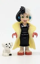 LEGO Disney Minifig dis180 - Cruella De Vil - Mini Doll 6d with Dalmatian