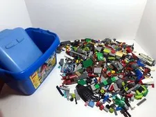 LEGO Storage Box from 6161 + Bulk 2.5+ LBS Pounds of Chima bricks, plates, boats