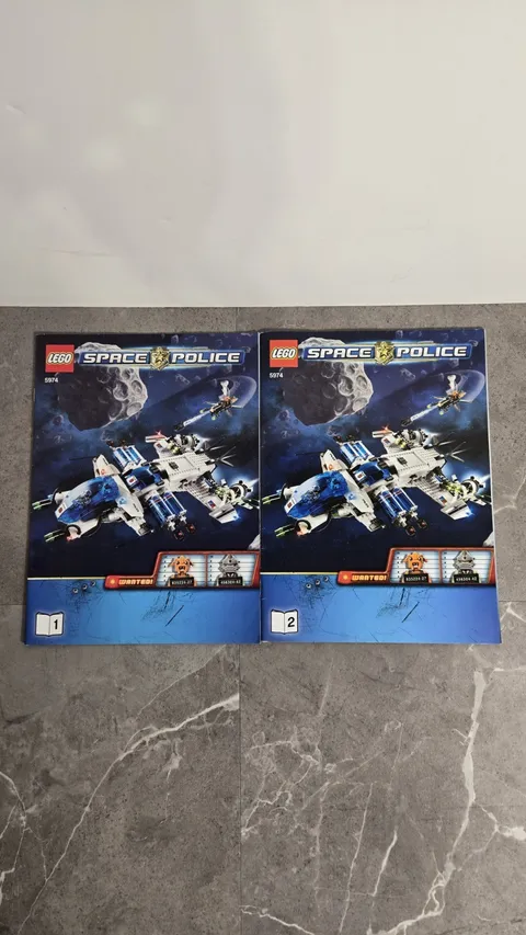 LEGO 5974 Instruction Manuals ONLY Space Police Galactic Books 1 & 2