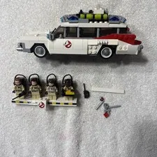 LEGO Ghostbusters Ecto-1 (21108)  Set with Minifigures Appears Nearly Complete