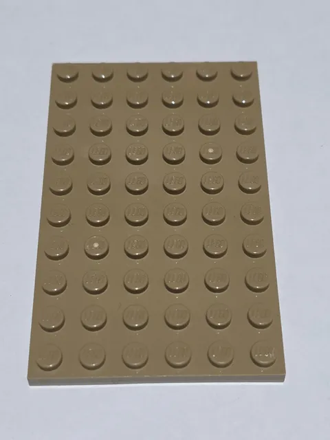 LEGO Plate Dark Tan ● 6 X 10 ● #  3033 ● QTY 1