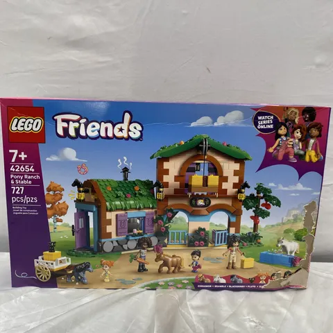 LEGO Friends Pony Ranch & Stable Building Toy, 727 Pieces, Includes 3 Pony