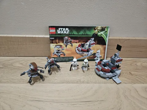Lego Star Wars Clone Troopers vs. Droidekas 75000 Complete Set