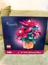 LEGO Icons Botanical Collection Poinsettia 10370 Set 608pcs 18+