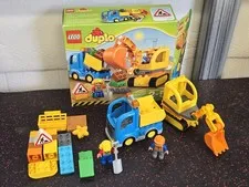 LEGO DUPLO Truck & Tracked Excavator Construction Set 10812 * 100% Complete Box