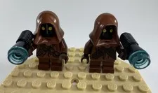 LEGO Star Wars Jawa Minifigure Lot x2 w/ Ion Blasters