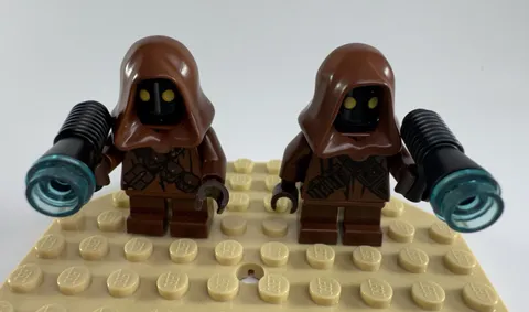 LEGO Star Wars Jawa Minifigure Lot x2 w/ Ion Blasters