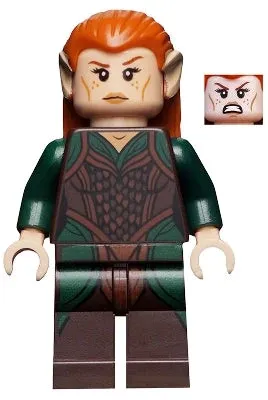 LEGO® Minifigure The Hobbit & TLOTR lor034 Tauriel Dark Green and Dark Brown Out