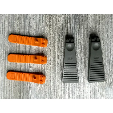 LEGO - Brick Separator - Gray and Orange - Lot of 5