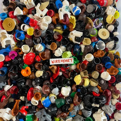 LEGO x50 Hair/Helmets/Masks - CITY People Hero Minifigure Alien Hats Parts Piece
