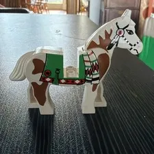 Lego Painted White Horse Minifigure Western Indians