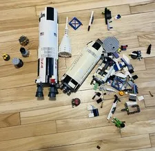 LEGO Ideas NASA Apollo Saturn V 21309 (1969 Pieces) – 97% Complete – Rare Set