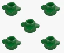 5 New LEGO Green 1x1 Plant Leaves Flower round plate 4 knobs 33291 28573 6170576