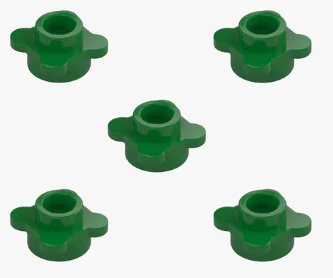5 New LEGO Green 1x1 Plant Leaves Flower round plate 4 knobs 33291 28573 6170576
