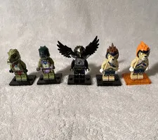 LEGO Legends of Chima Lot Crooler, Crawley, Lennox, Leonidas and Rawzom Minifigs