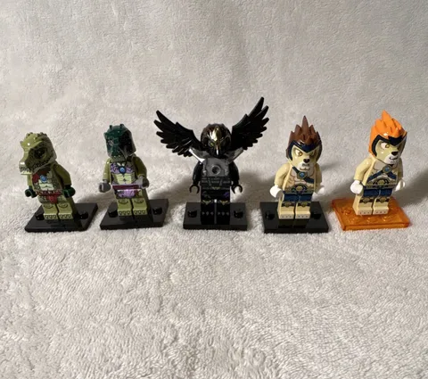 LEGO Legends of Chima Lot Crooler, Crawley, Lennox, Leonidas and Rawzom Minifigs