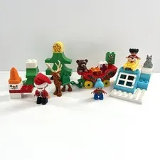 Lego Duplo 10837 Santa’s Winter Holiday Building Toy Set W/ Book *READ INFO*