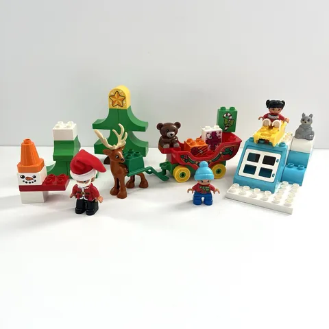 Lego Duplo 10837 Santa’s Winter Holiday Building Toy Set W/ Book *READ INFO*