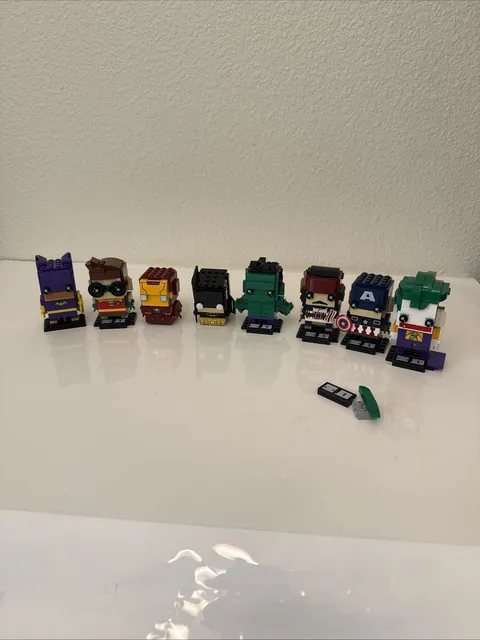 Lego Brick Headz collection lot of 8 many incomplete
