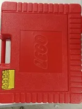 VTG Vintage LEGO 1985 Red Plastic Storage Carrying Case 15x12x4" Briefcase full
