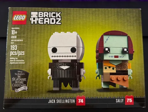 NEW LEGO BrickHeadz Nightmare Before Christmas Jack Skellington & Sally 41630