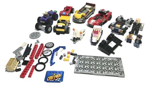 Lego LOT Vehicles Cars Motorcycle Figures MIXED INCOMPLETE SET