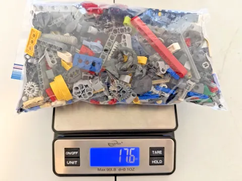 1 LB Genuine LEGO Technic Parts Used Mixed Bulk Gears Axles Pins Beams