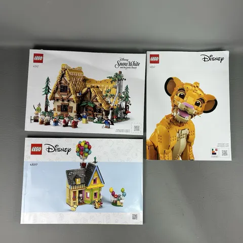 Lego Disney Instruction Booklet Manual Only Lot of 3 Snow White Lion King Up!