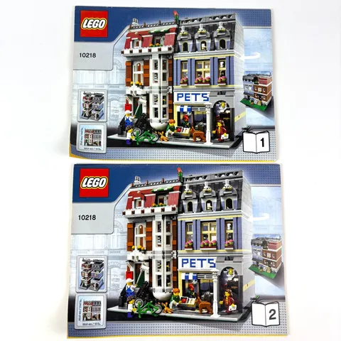 Lego Creator Expert Pet Shop 10218 Instruction Manuals Books 1 & 2 Only Modular