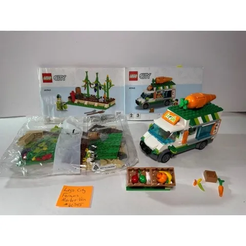 Lego City Farmers market Van #60345 - bag #1 unopened!, 1 figure