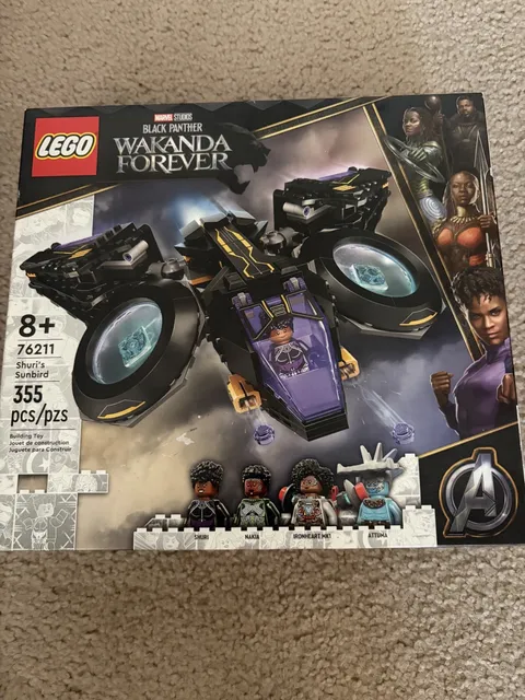 LEGO Marvel Black Panther Wakanda Forever Shuri's Sunbird 76211 New Sealed