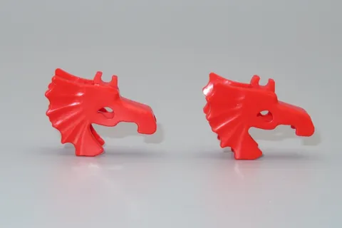 LEGO 2 Horse Battle Armor Helmets red minifigure Dragon Fright  6097 1906 6096