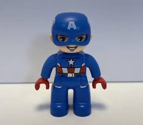 Lego Duplo Building Block Figure Replacement DC Comics CAPTAIN AMERICA