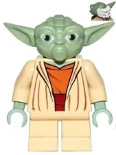 LEGO® Minifigure Star Wars sw0685 Yoda Clone Wars White Hair