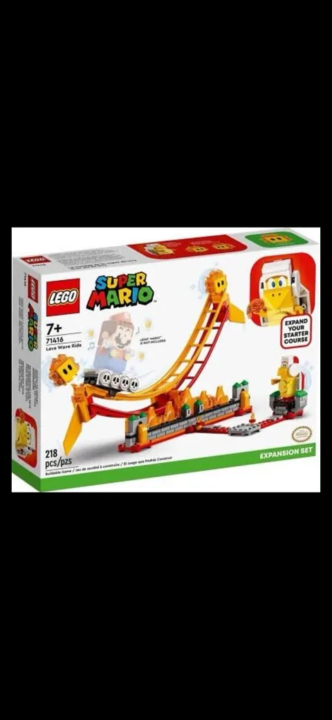 LEGO Super Mario: Lava Wave Ride Expansion Set (71416) No Box.