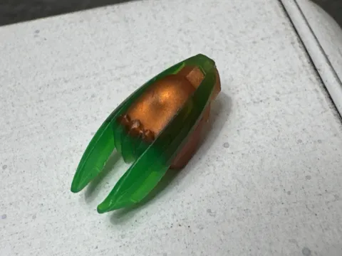 LEGO Part Ninjago Time Blade Molded Trans-Green Claws Blades Pattern 28587pb01