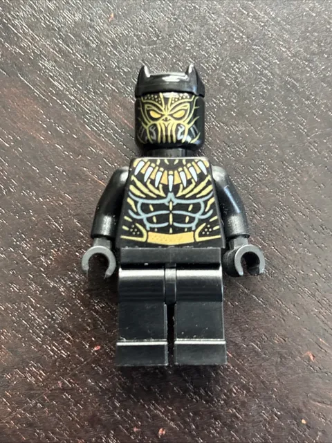 Lego Erik Killmonger / Golden Jaguar #sh0477 Set #76099 Rhino Face-Off