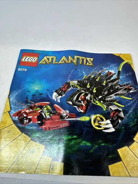Lego 8079 Atlantis Shadow Snapper Instruction manual only