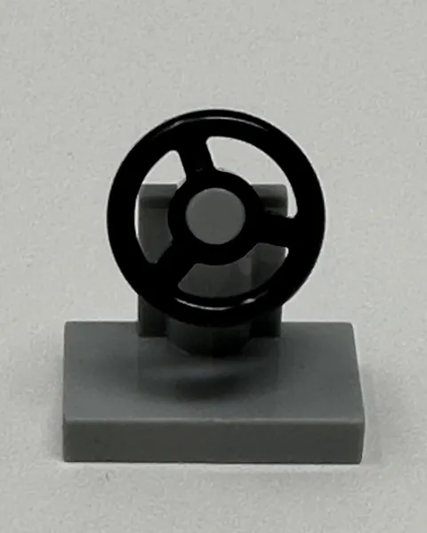 LEGO VEHICLE STEERING STAND Black Wheel #3829