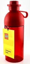 NWT Lego Red Transparent Drinks Water Hydration Bottle 17oz 500 ml