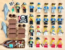LEGO Minifigure PIRATES Lot Set Bulk Sale Flag